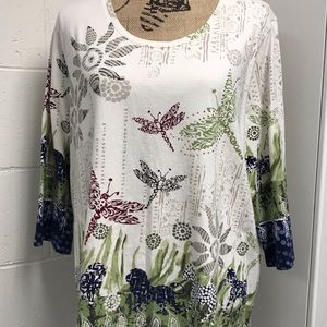 PLUS SIZE, CJ Banks Decorative Tee